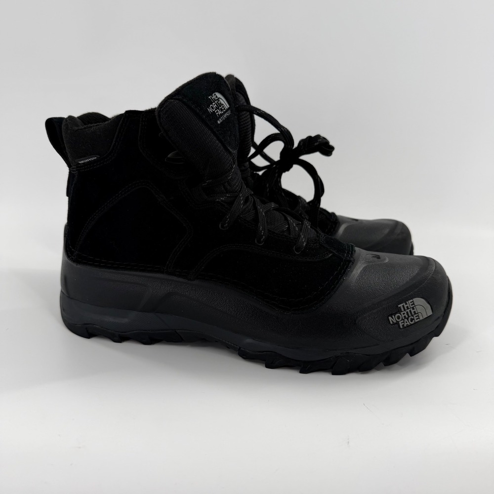 The North Face Chilkat V 400 Waterproof Winter Boots Mens Black Suede Insulated